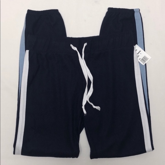 LAST ONE!! - New Women's Navy Blue Jogger Drawstring Sweatpants Size Small - Picture 2 of 10